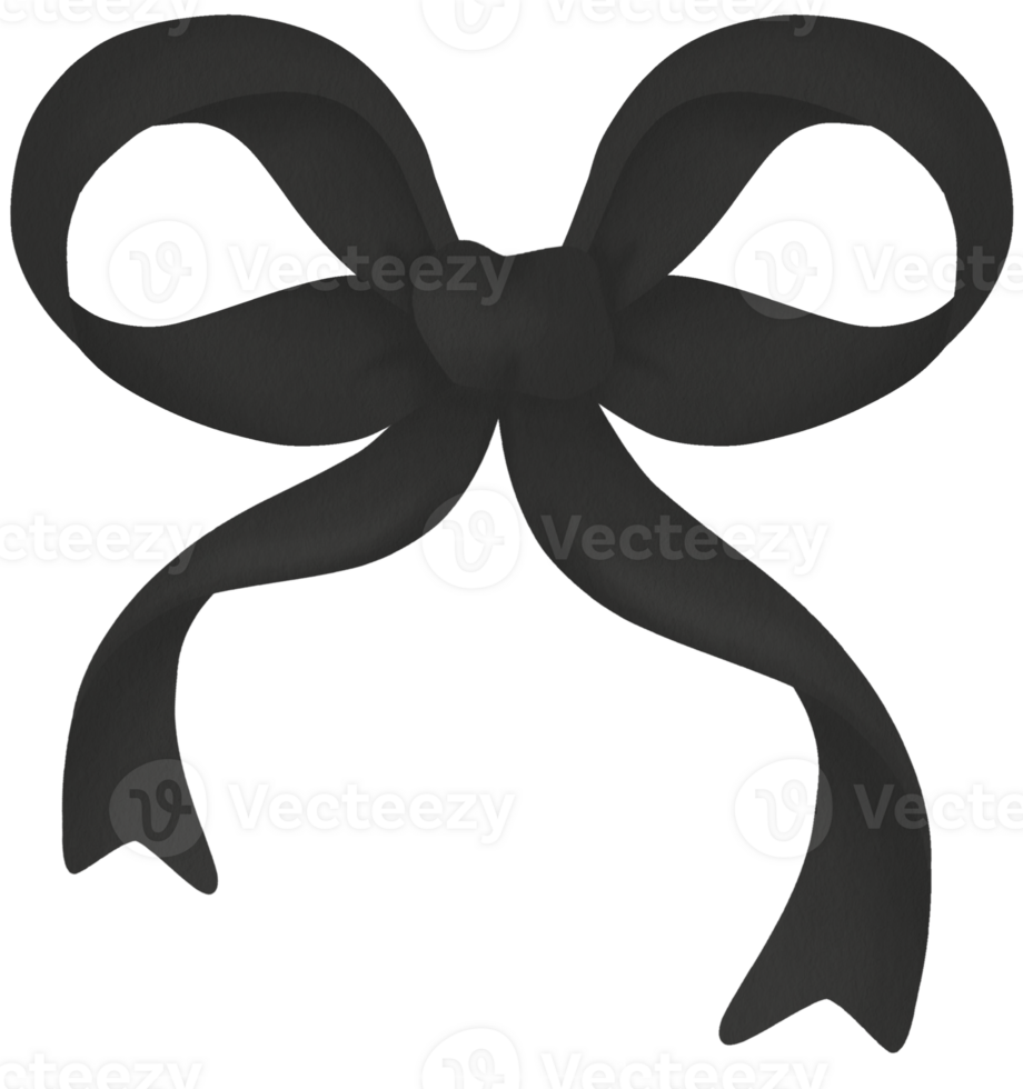 Black Gift Bow Element png