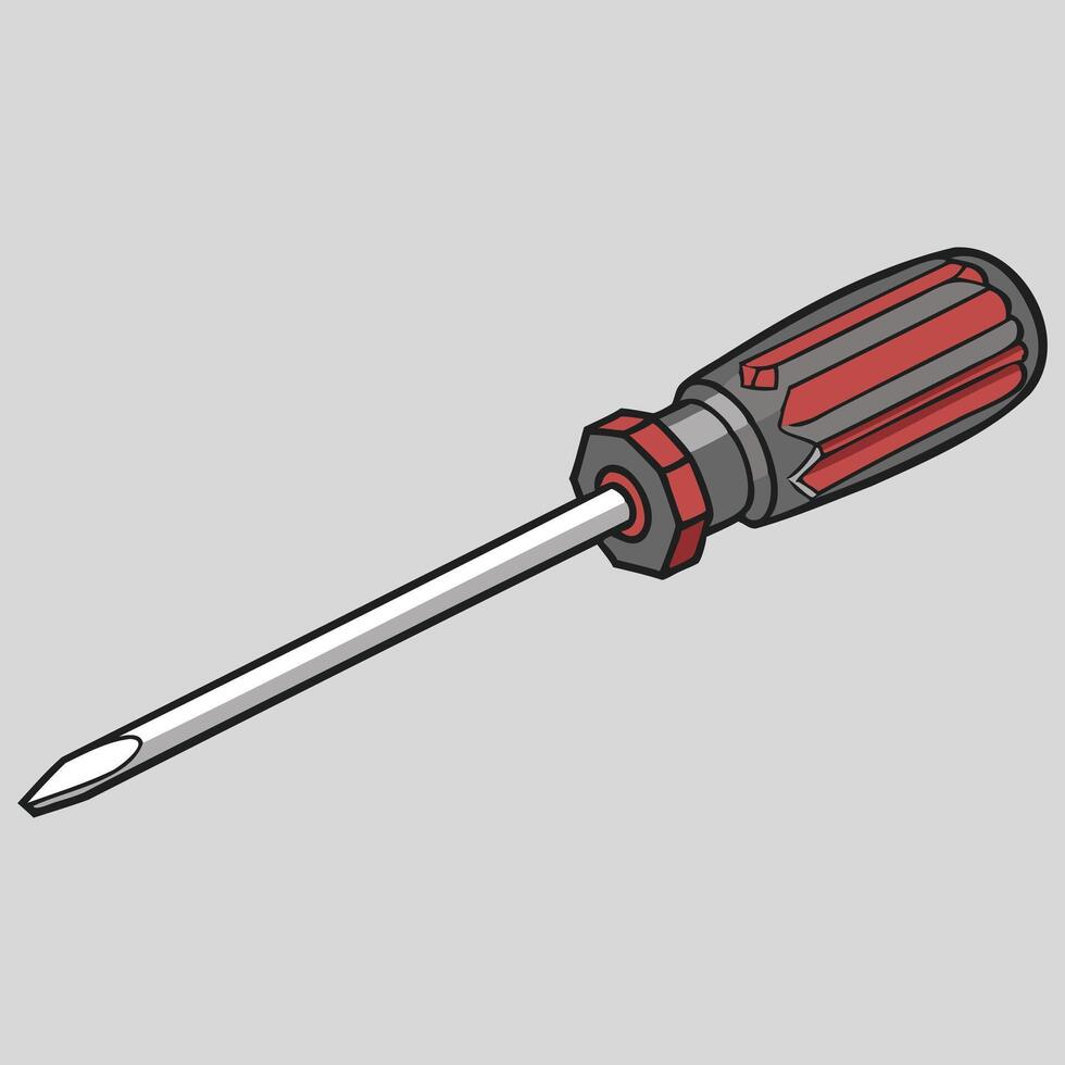 Hand Tool Screwdriver Graphic Artwork vector
