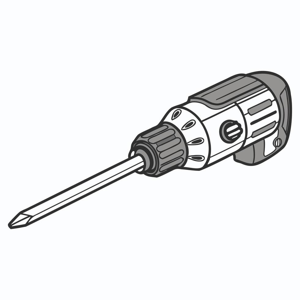 Precision Screwdriver Tool Graphic vector