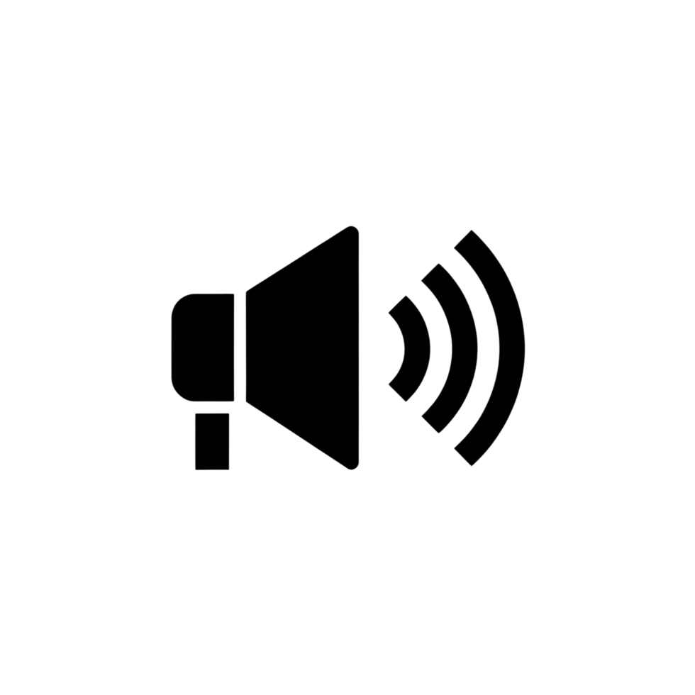 realistic sound speaker icon png