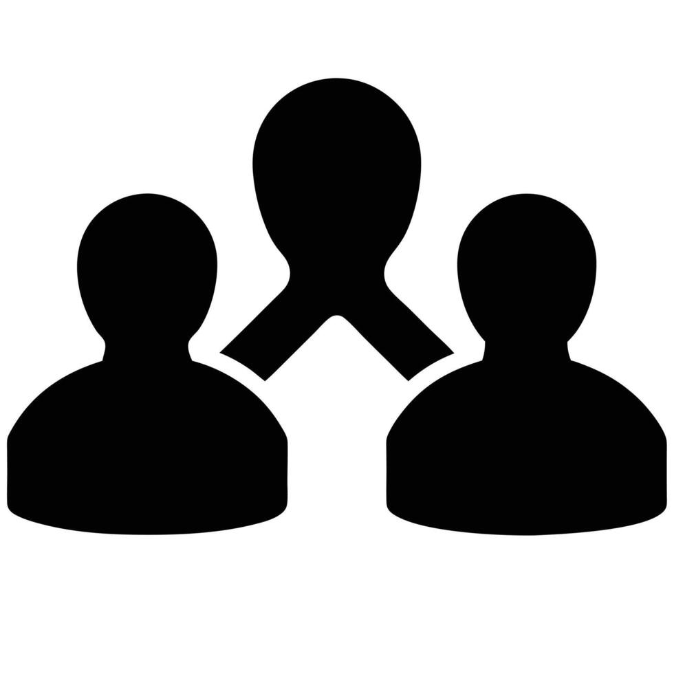 Leadership Team Meeting Business Concept With People Silhouette Collaboration And Communication vector