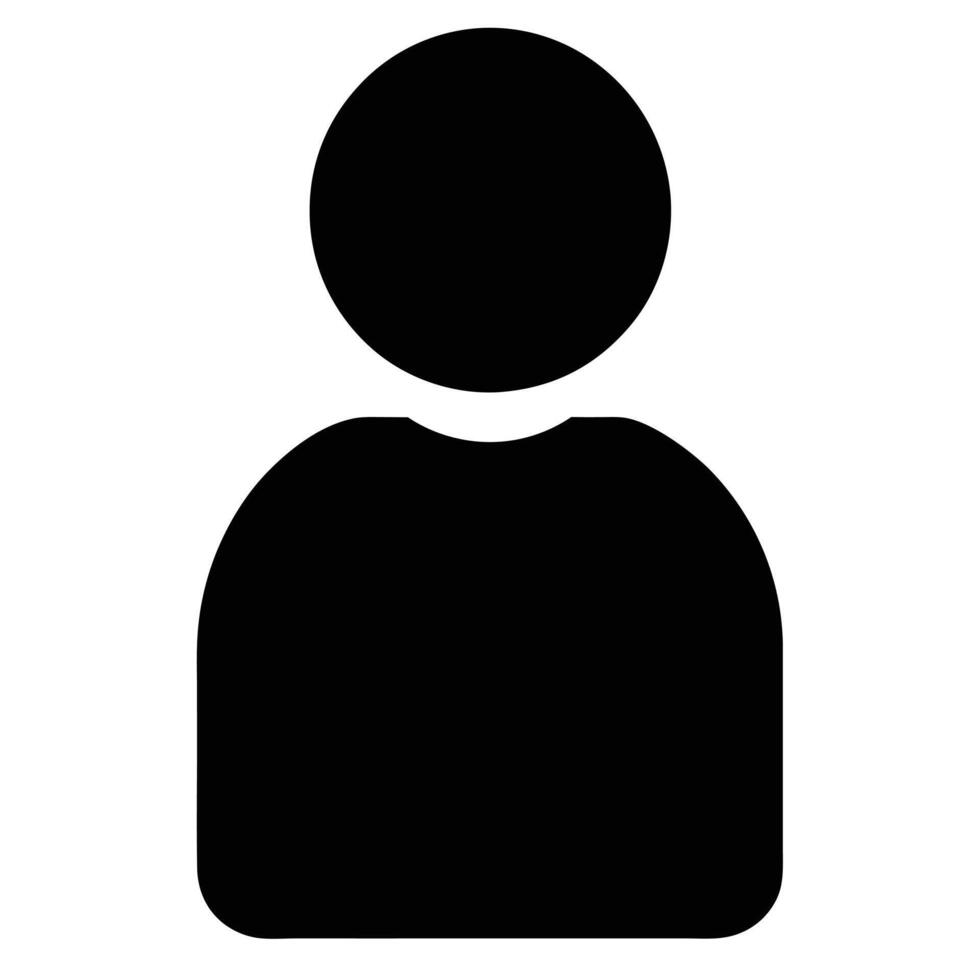 User Icon Graphic Person Symbol Profile Avatar Simple Flat Design vector