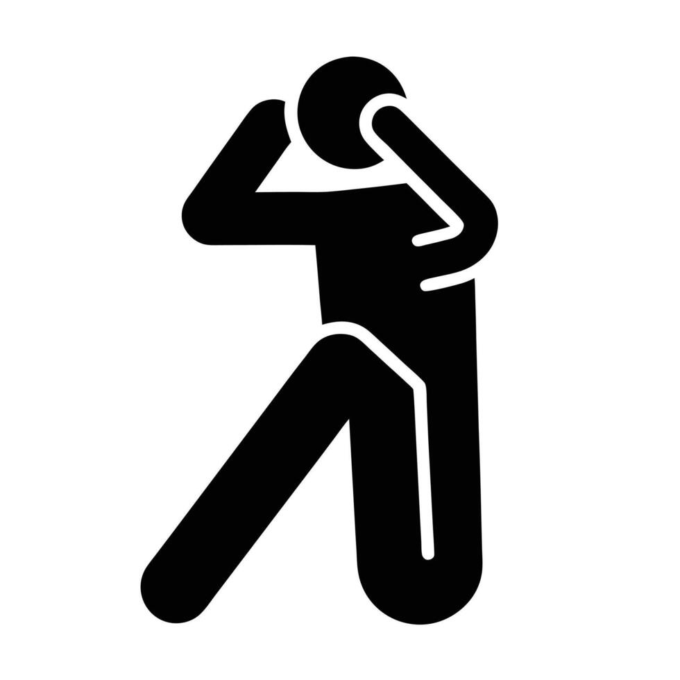 Silhouette Of A Person Doing Crunches Abdominal Exercise In Fitness Training vector