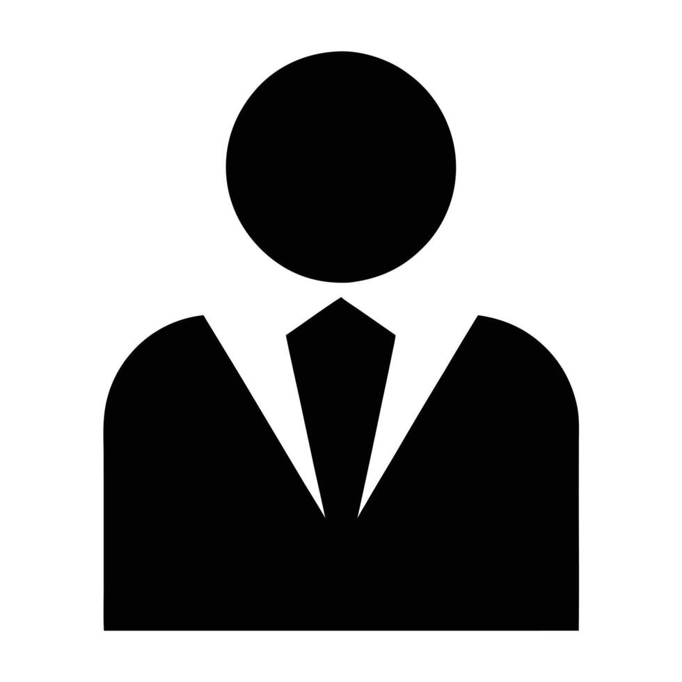 Business Person Icon Silhouette Graphic Corporate Professional Symbol Illustration Design vector