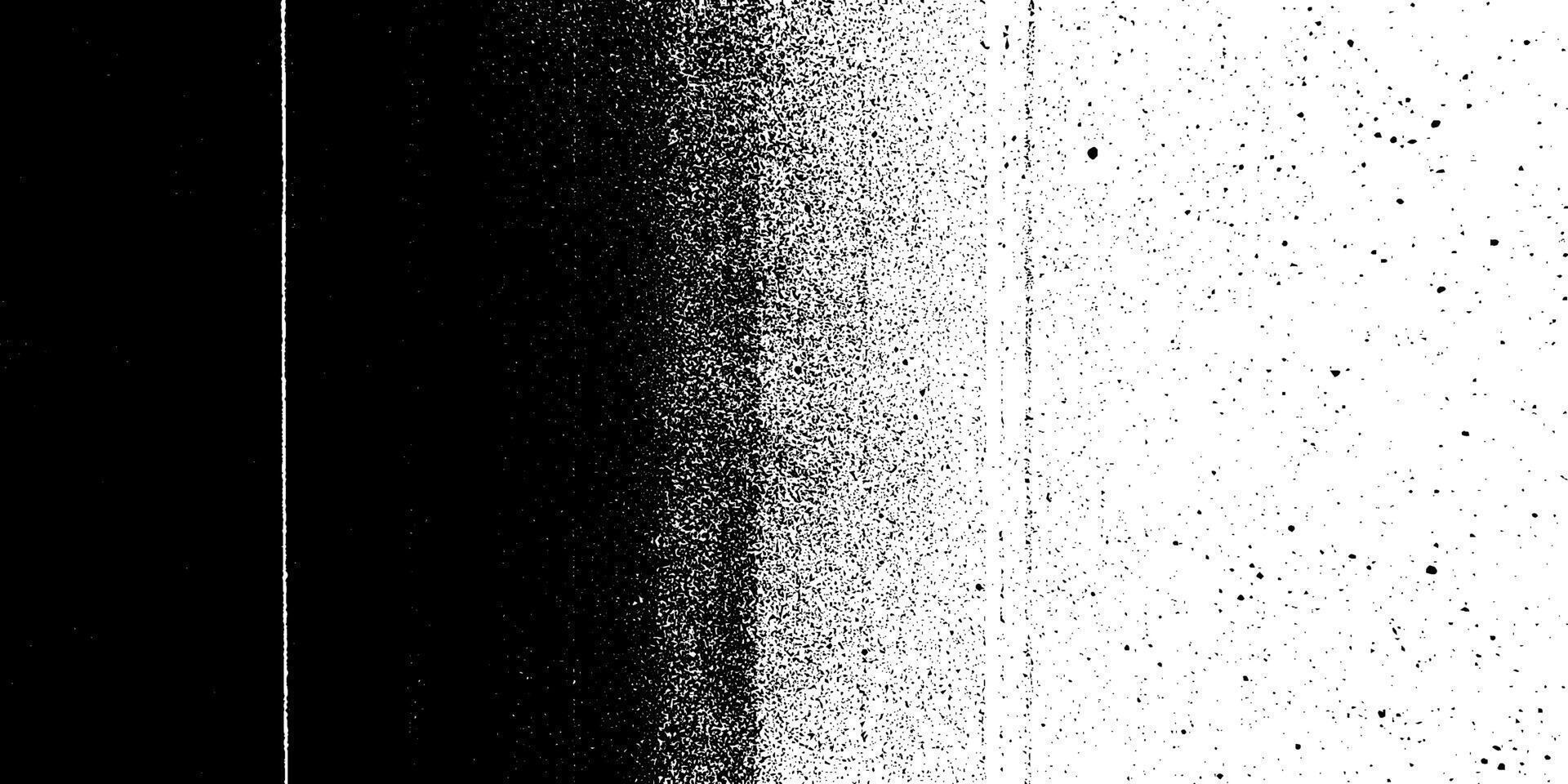 Black Grainy Noise Texture with Geometric Dot Pattern and Glitter Gradient. vector