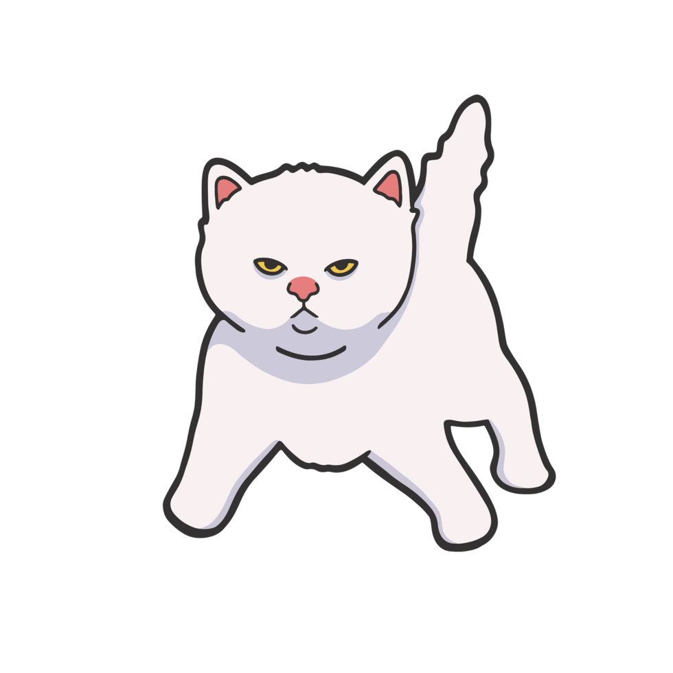 Tuff Guy Cat Meme Sticker Transparent T-shirt Cute Illustration png