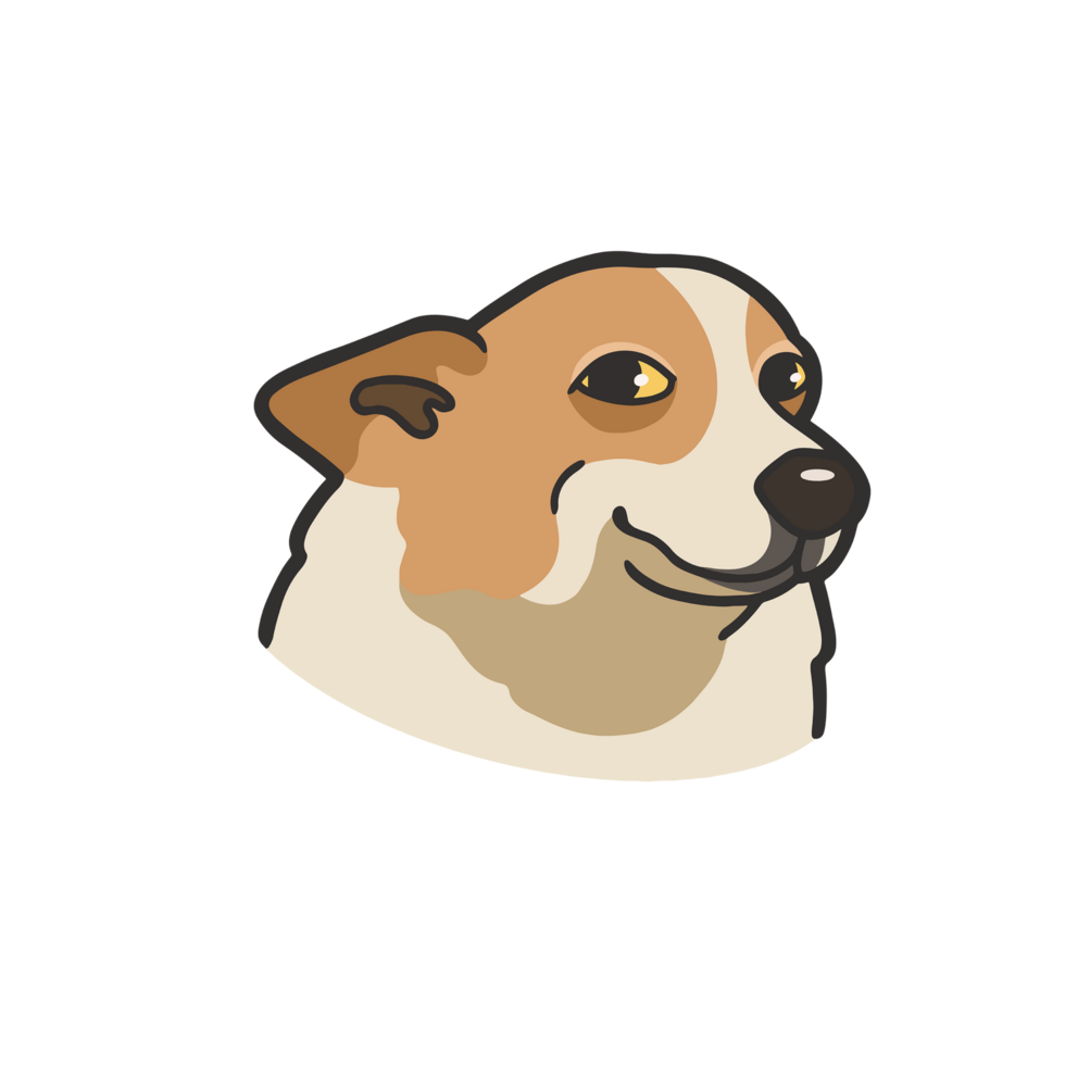 Funny Side Eye Dog Meme Sticker Transparent T-shirt Cute Illustration png