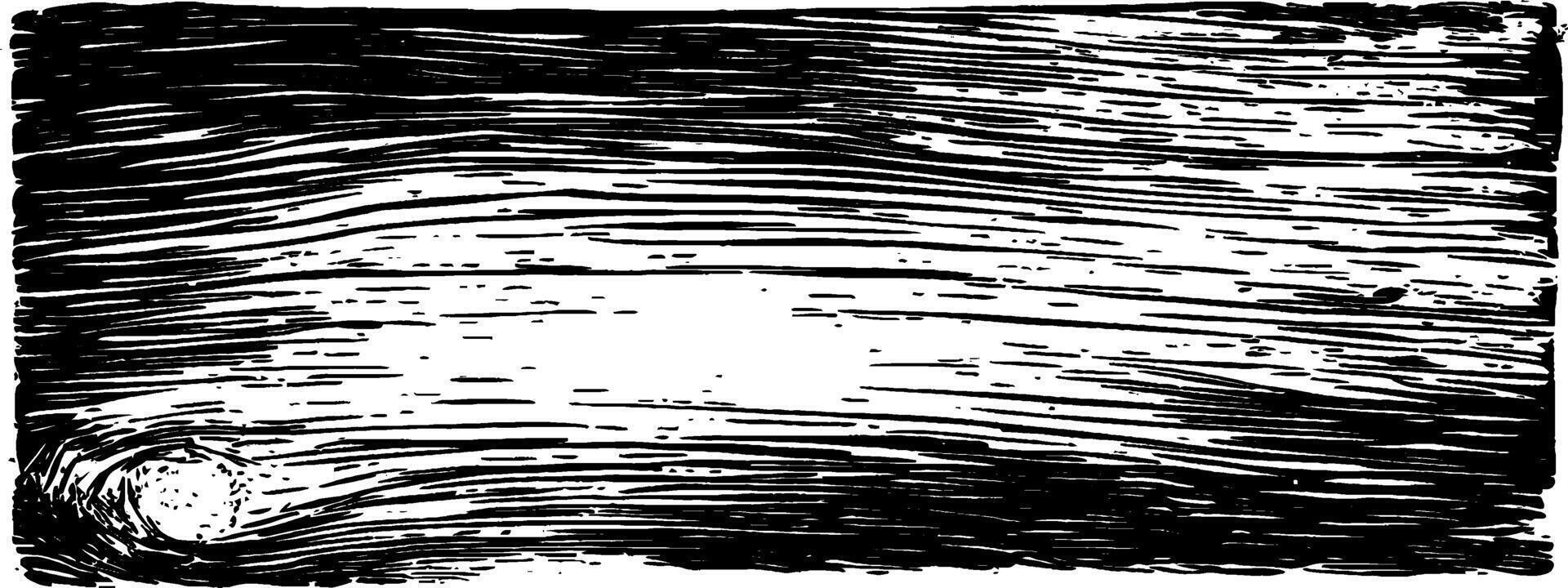 Vintage woodcut texture illustration featuring a blurry ink design on a wooden background vector