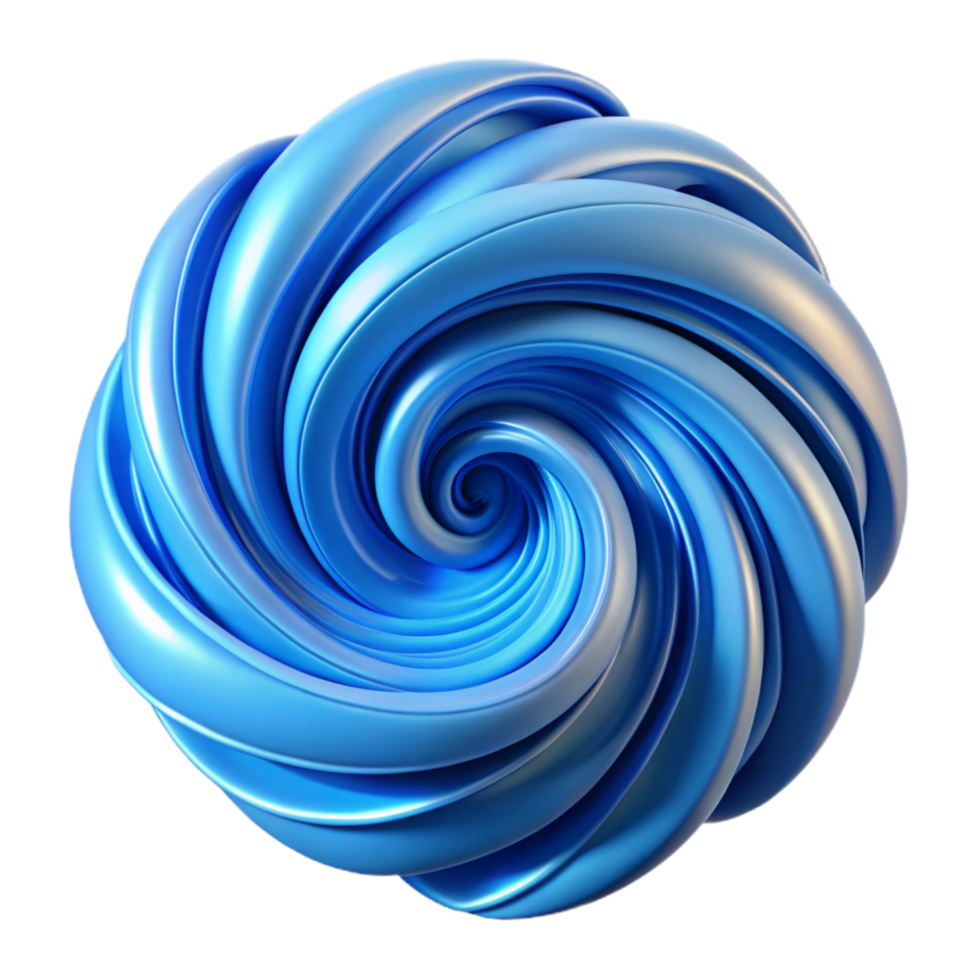 extraordinary minimalist Abstract Chaos Pattern Blue Swirls Cutout Transparent Background authentic png