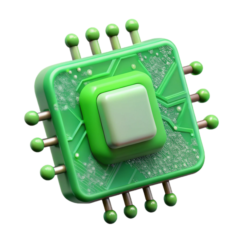 magnificent minimalist Abstract Circuit Board Green Tint Isolated high quality png