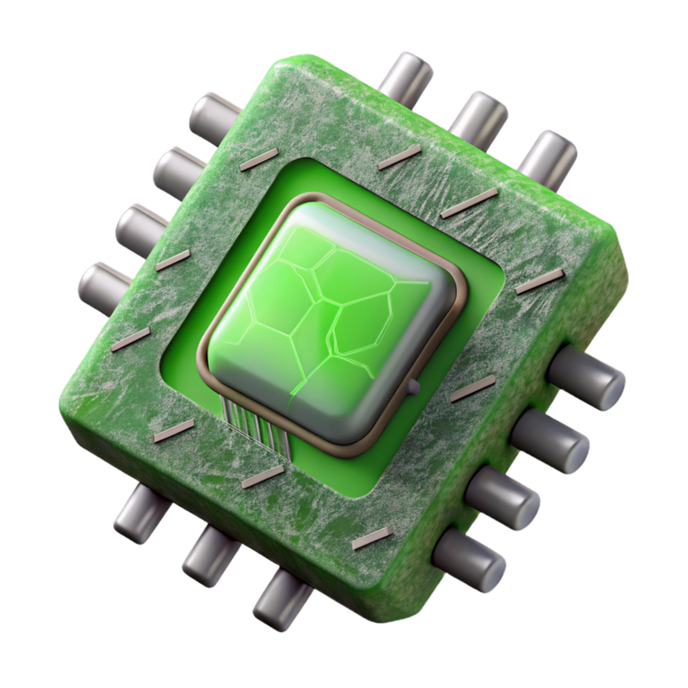 stunning contemporary Abstract Circuit Board Green Tint Isolated professional png