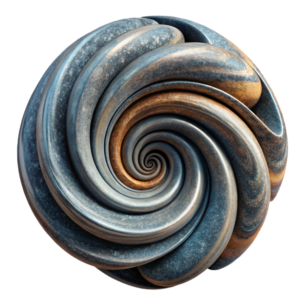 dramatic abstract Abstract Flux Swirls with Dark Background Isolated png