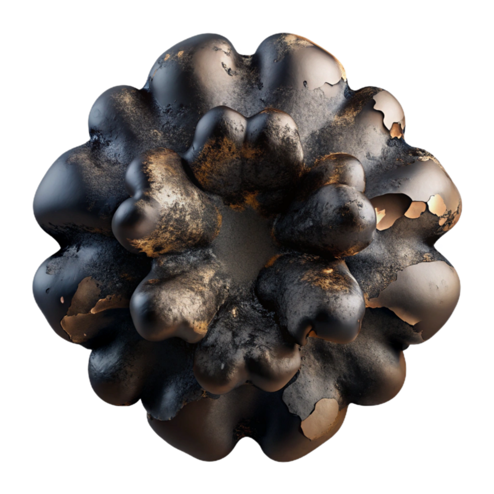 wonderful contemporary Abstract Ink Blot Texture Black Isolated detailed png