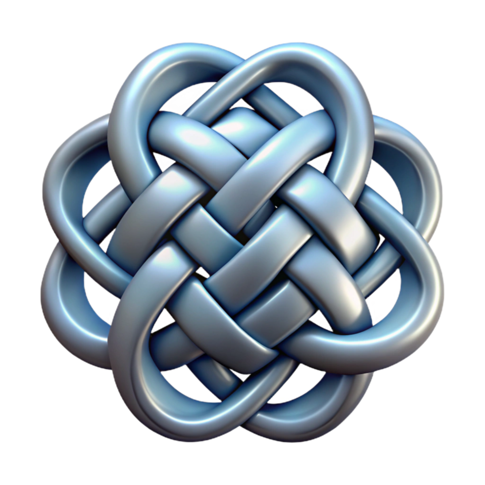 stunning abstract Abstract Knotwork Design Isolated on Transparent Background exclusive png