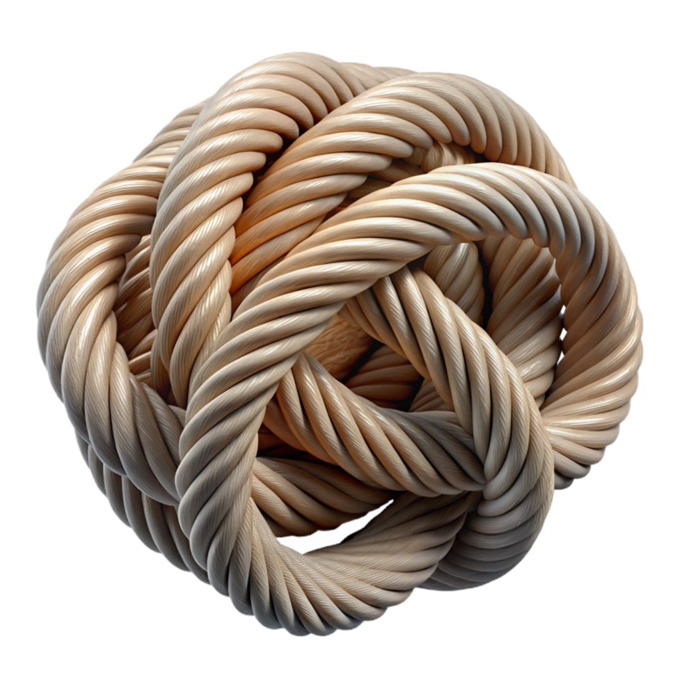dramatic classic Abstract Knotwork Design Isolated on Transparent Background detailed png