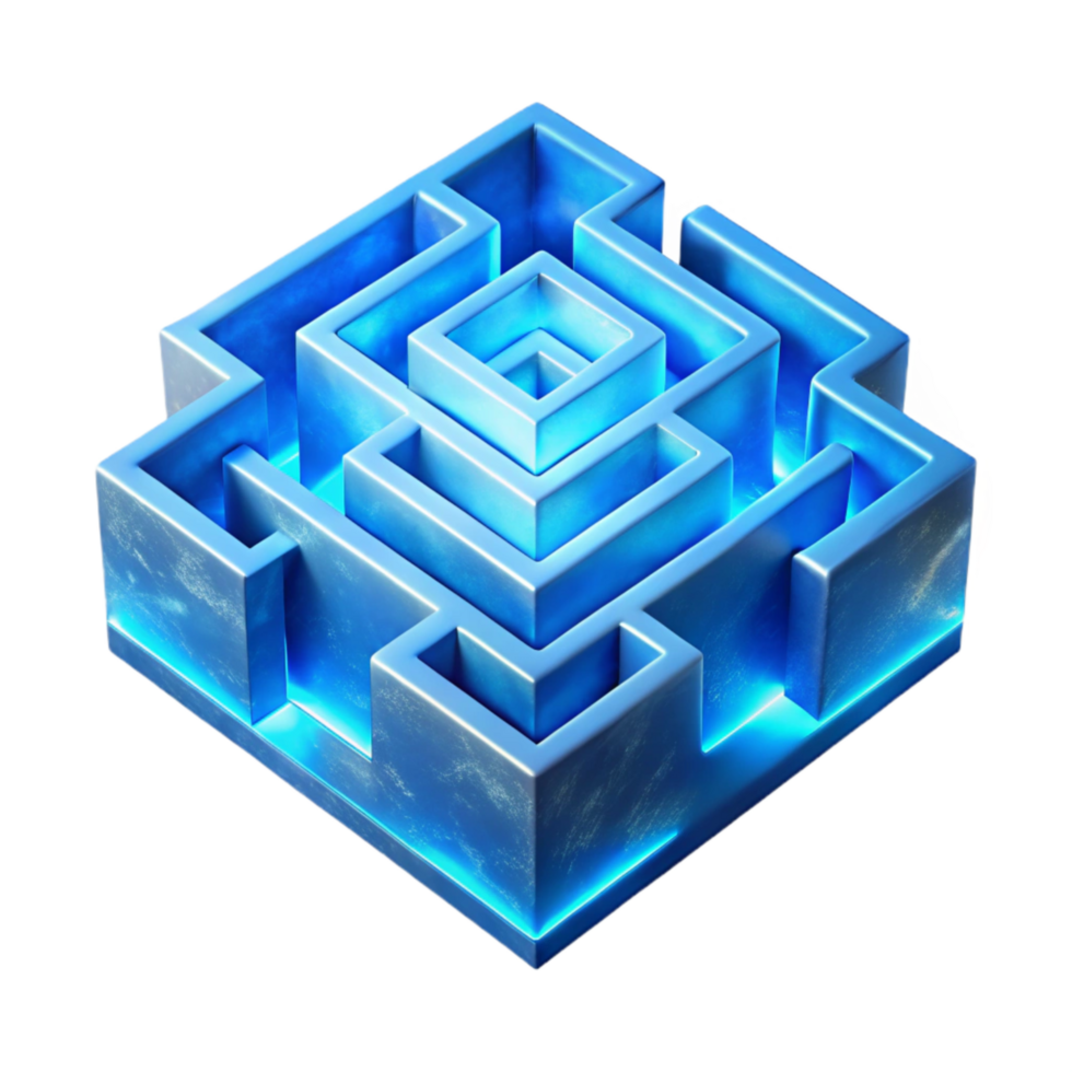 beautiful vintage Abstract Luminari Maze Cutout on Transparent Background high quality png