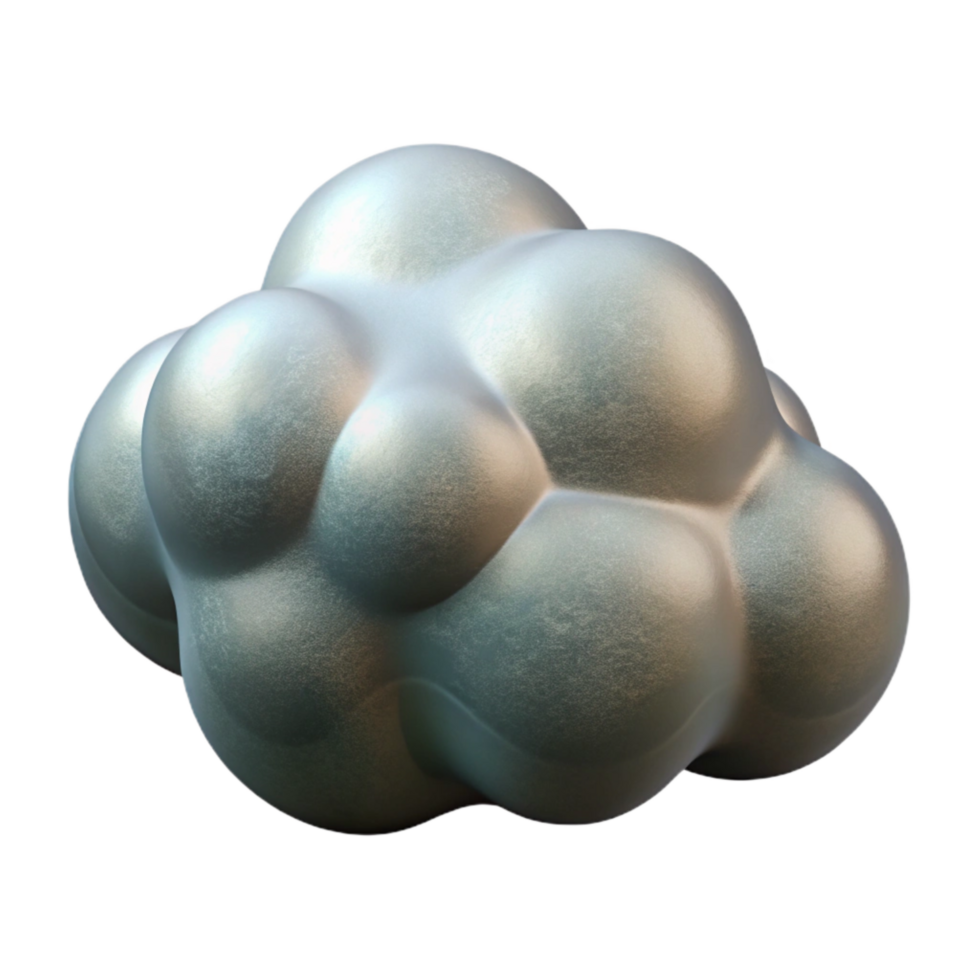 elegant contemporary Abstract Nimbus Cloud Design Element Transparent Background professional png