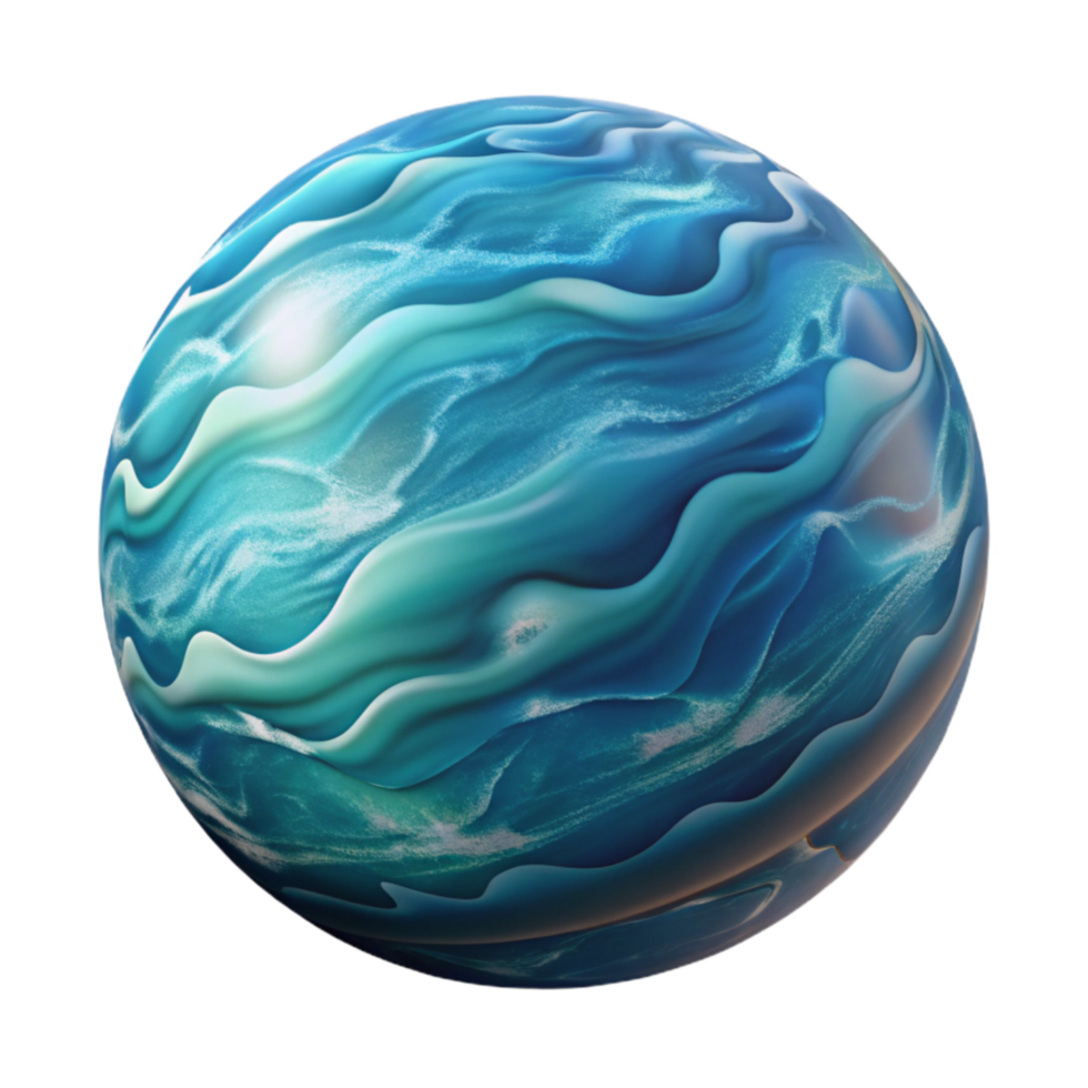 vibrant modern Abstract Ocean Current Isolated on Transparent Background high quality png