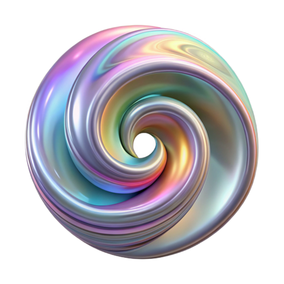 extraordinary rustic Abstract Spectral Swirls Cutout on Transparent Background authentic png