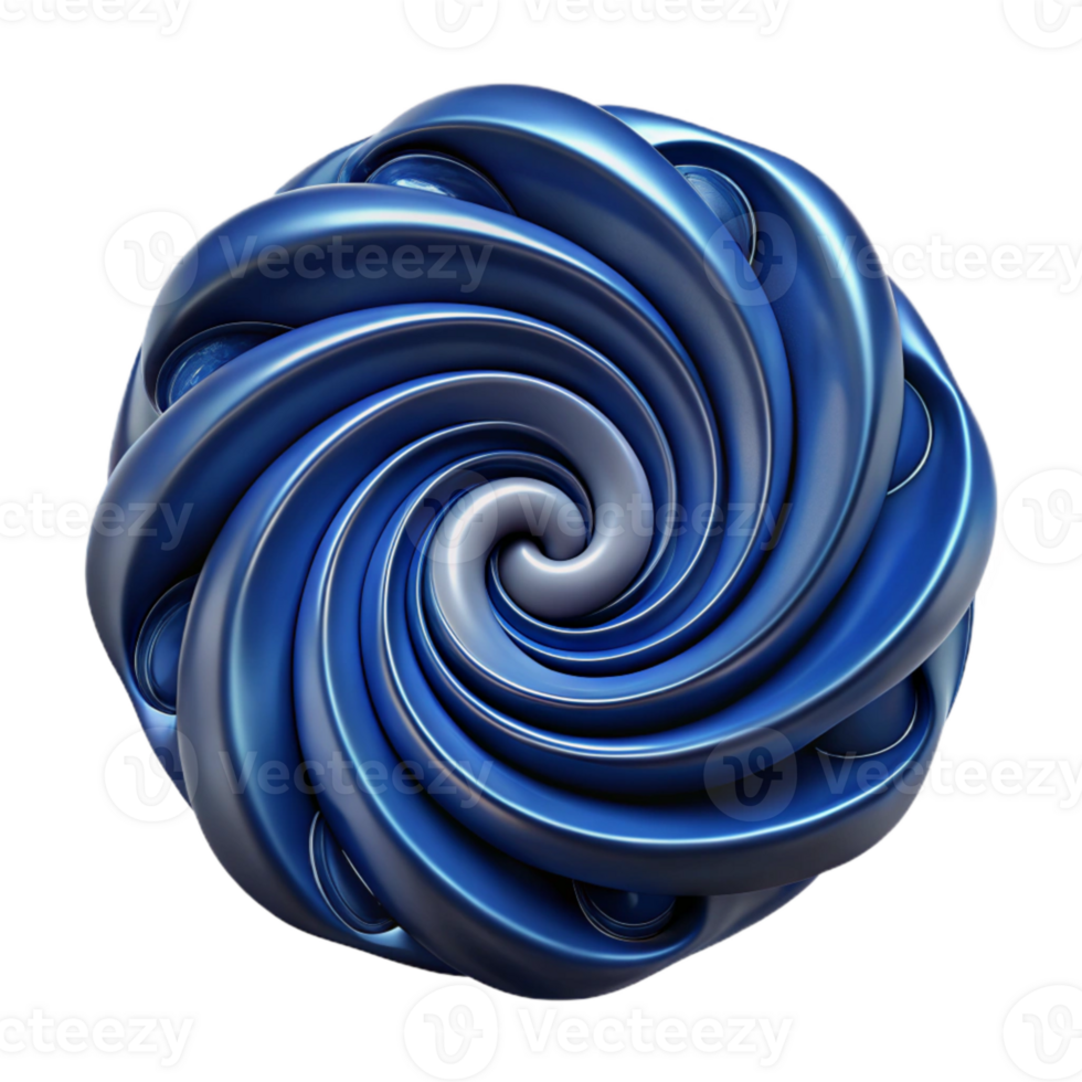 magnificent creative Abstract Swirl Pattern Dark Blue Isolated genuine png