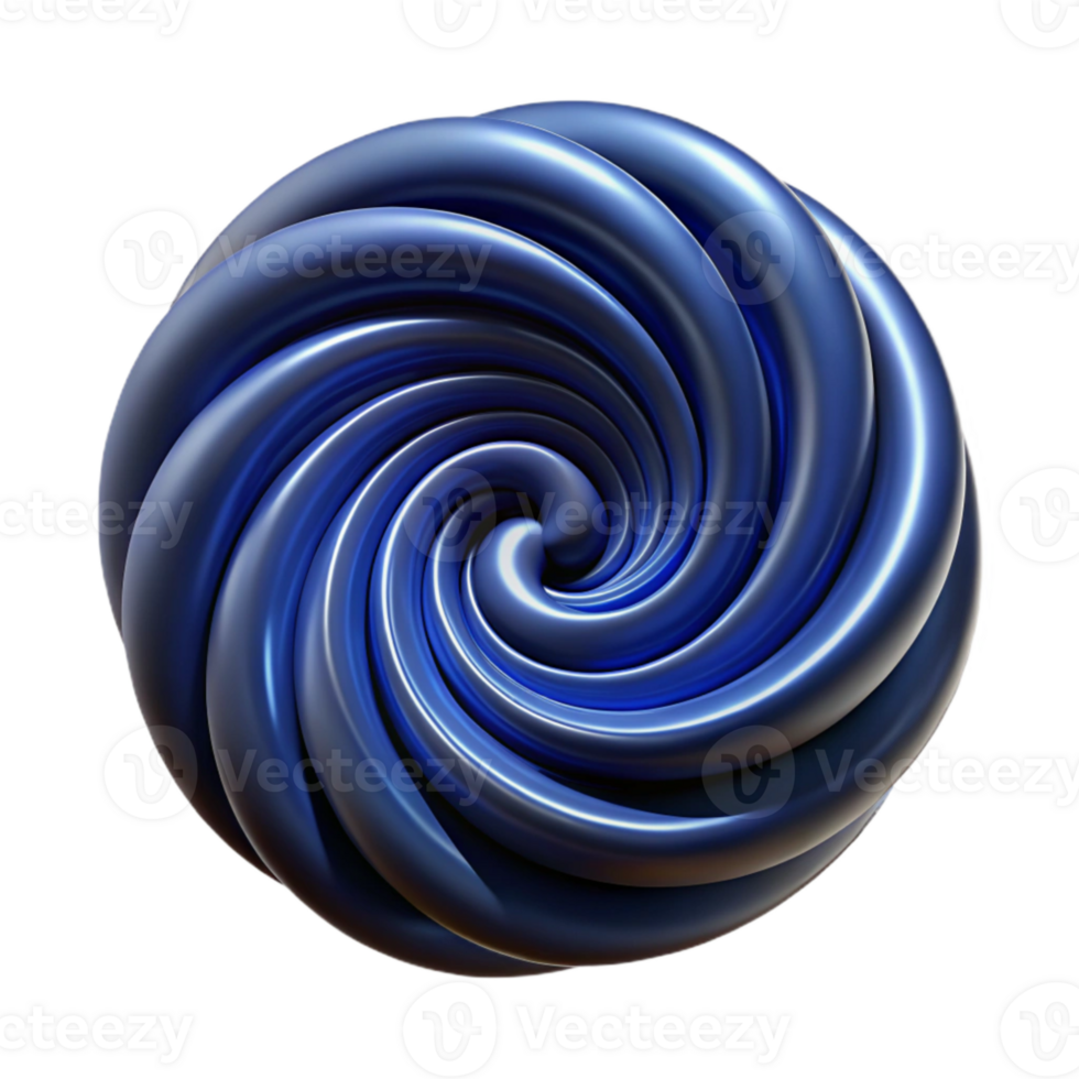 dramatic vintage Abstract Swirl Pattern Dark Blue Isolated high resolution png