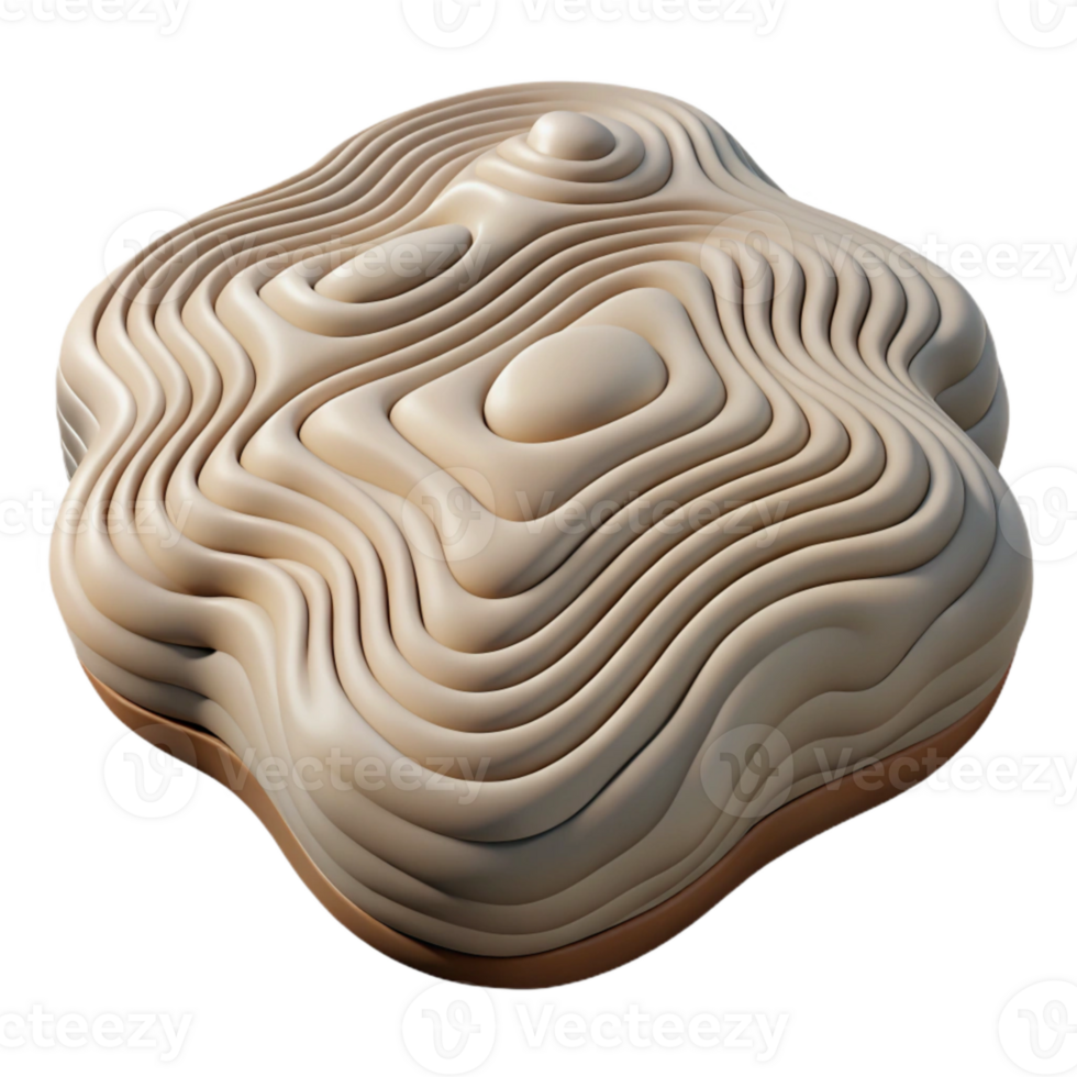 magnificent artistic Abstract Topographic Contours Isolated on Transparent Background original png