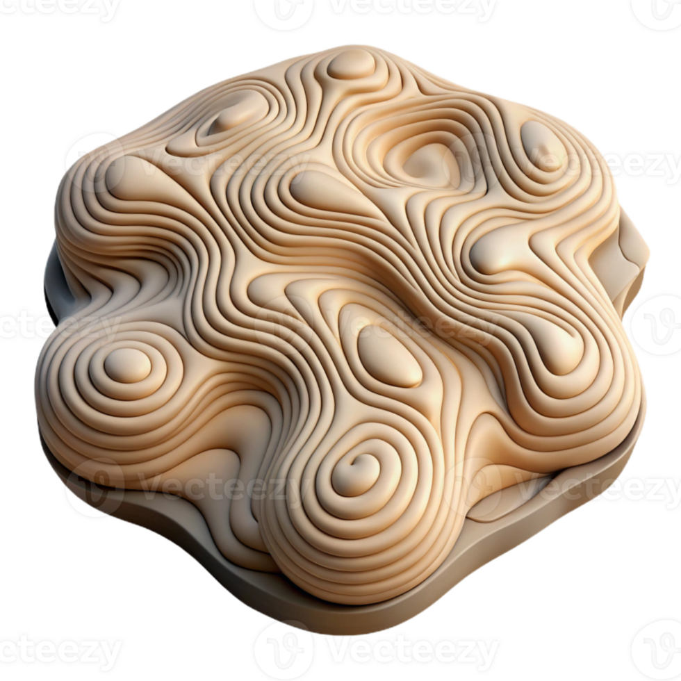 beautiful creative Abstract Topographic Contours Isolated on Transparent Background professional png