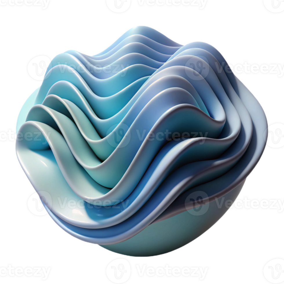 stunning rustic Abstract Waves Creating Depth Illusion Transparent genuine png