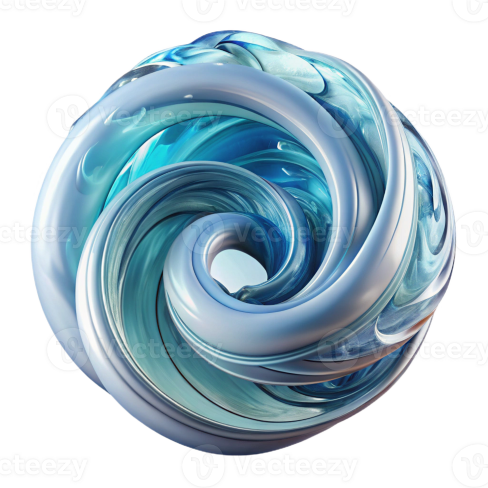 extraordinary creative Abstract Water Vortex Dynamic Flow Transparent Background genuine png