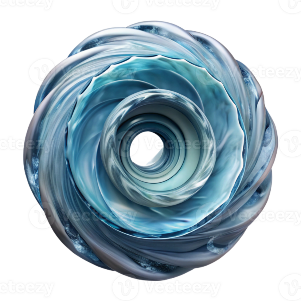 extraordinary classic Abstract Water Vortex Transparent Background Isolated high resolution png