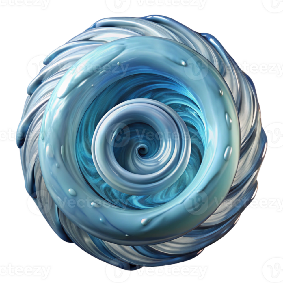 impressive traditional Abstract Water Vortex Transparent Background Isolated original png