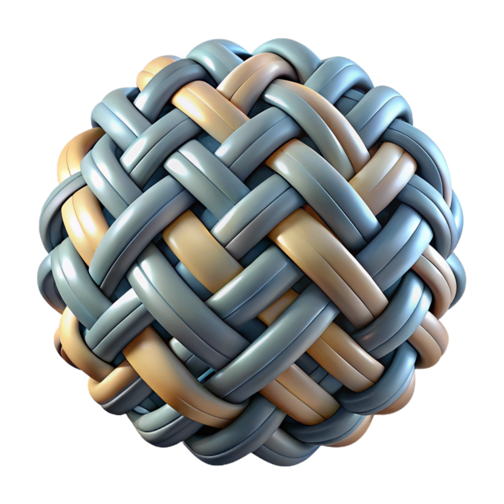 magnificent artistic Abstract Weaving Isolated Element with Blue Accents high quality png
