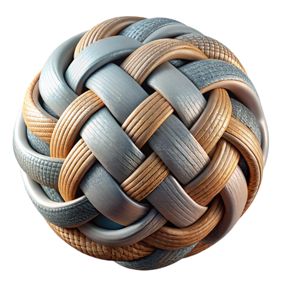 wonderful rustic Abstract Weaving Isolated Element with Blue Accents premium png