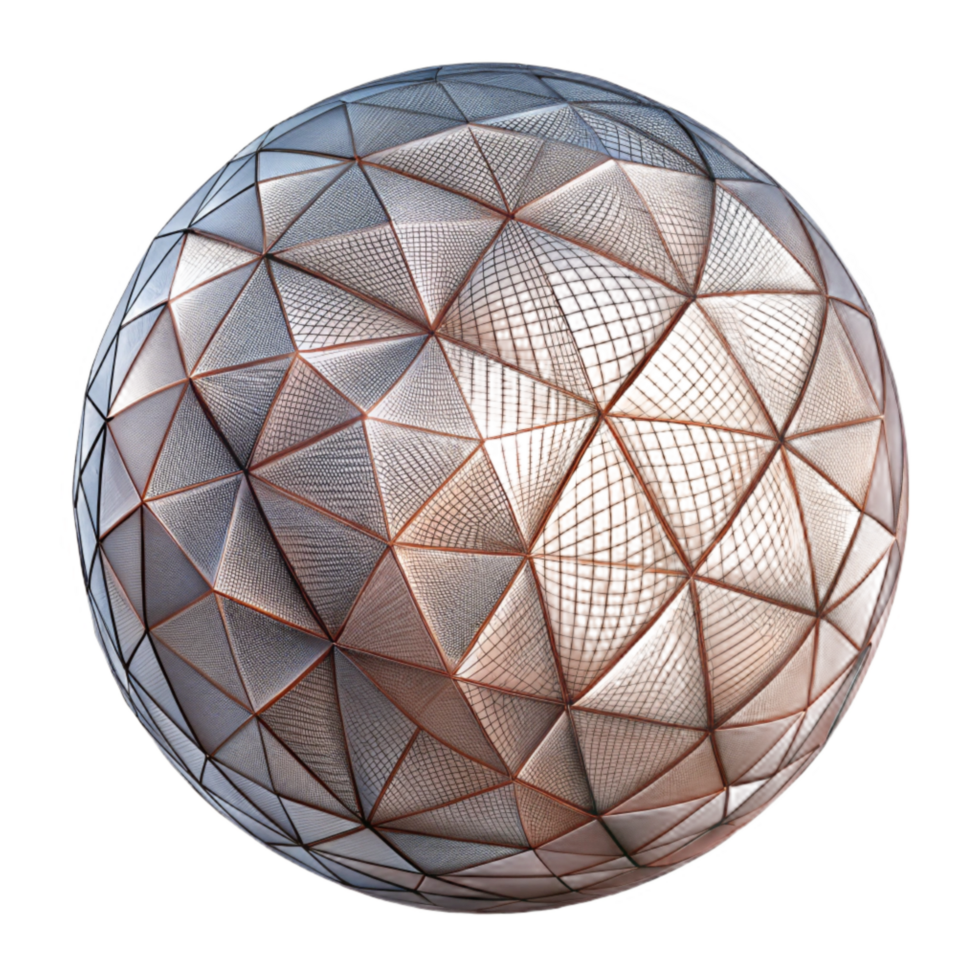 dramatic vintage Abstract Wireframe Sphere Depth Illusion Transparent high resolution png