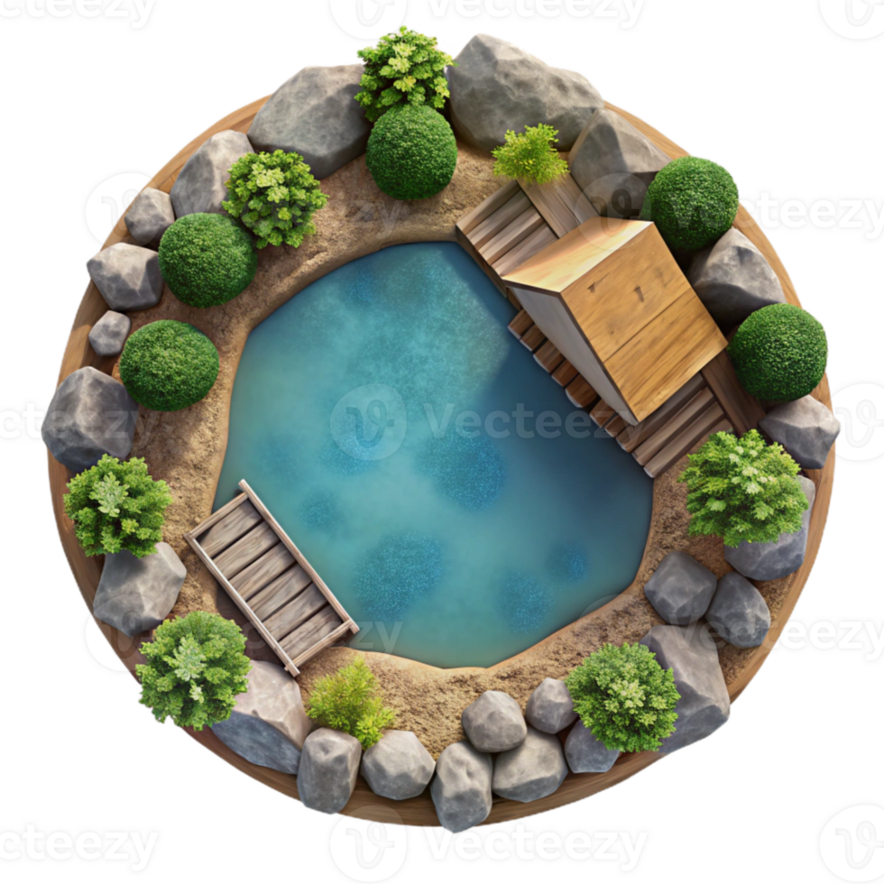 dramatic contemporary Aerial Lake View Isolated with Top Down Perspective exclusive png
