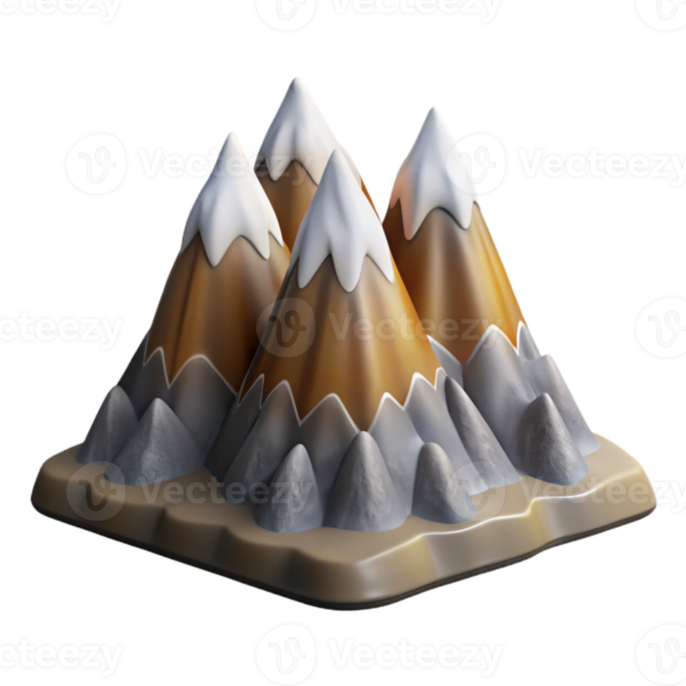 wonderful rustic Aeropex Ascenders Mountain Range Isolated Element original png