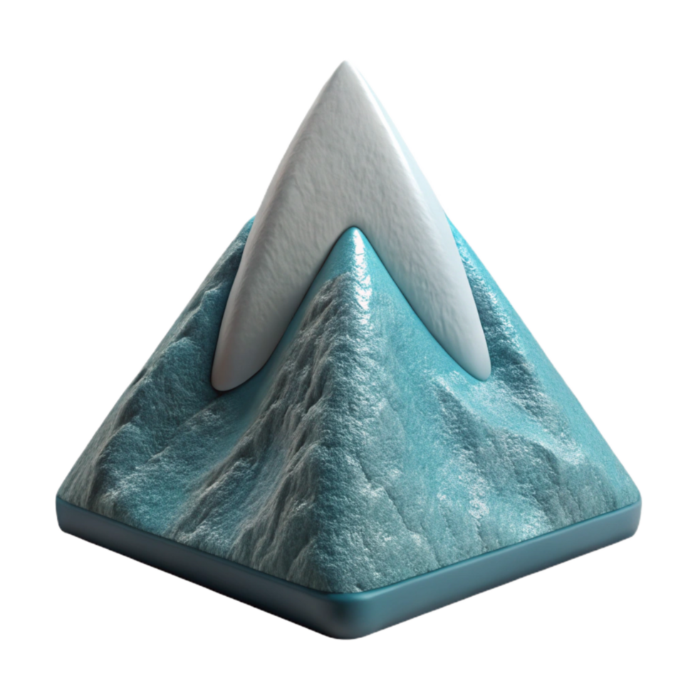 impressive creative Aeropex Ascenders Style Peak Isolated on White Background high quality png