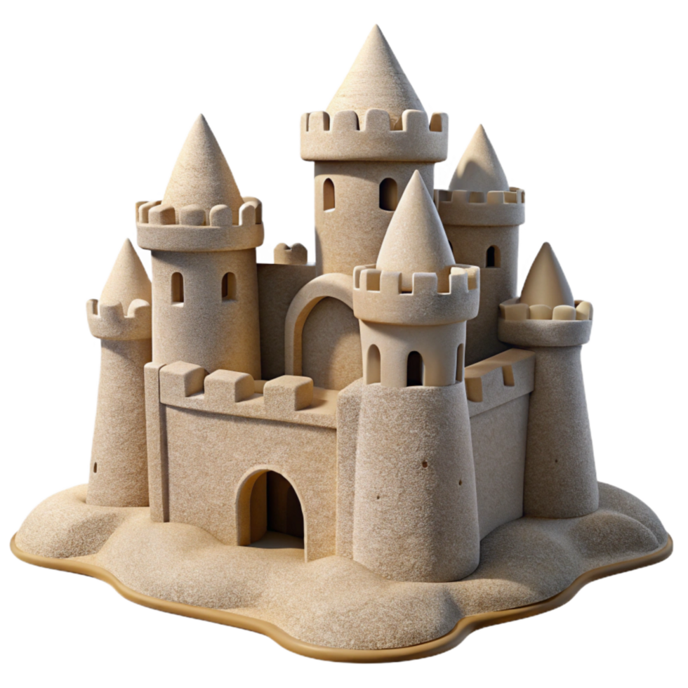 stunning classic Aerthys Architecture Sand Castle Cutout authentic png
