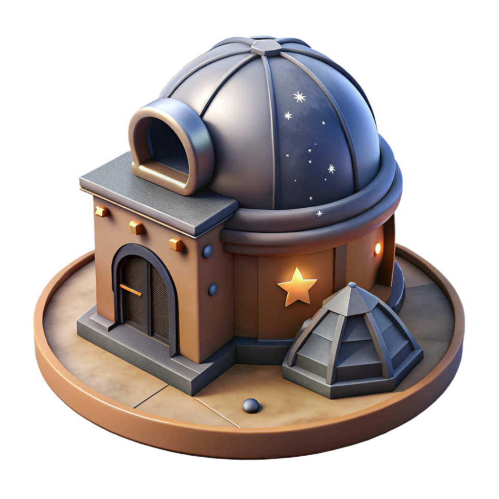 serene classic Aerthys Desert Observatory Isolated Element Night Sky original png