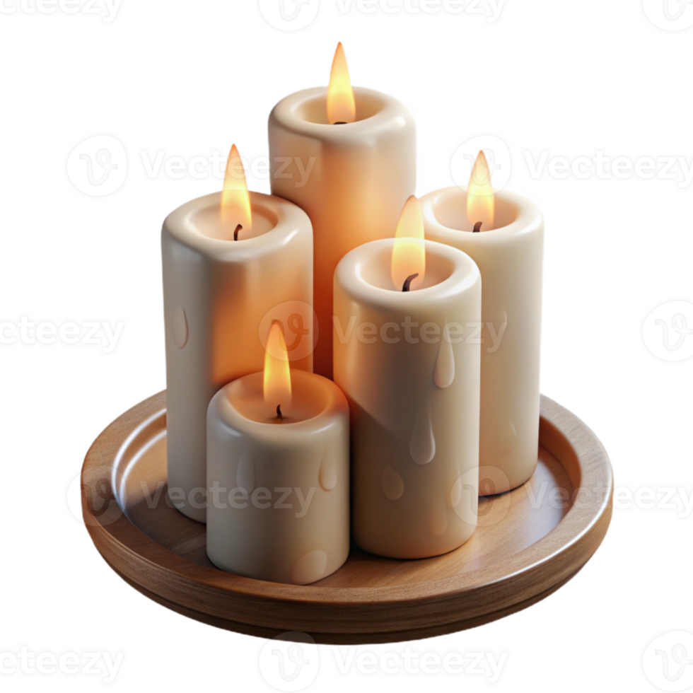 magnificent abstract Altar Candles Cutout Flickering Flame Effect Isolated exclusive png