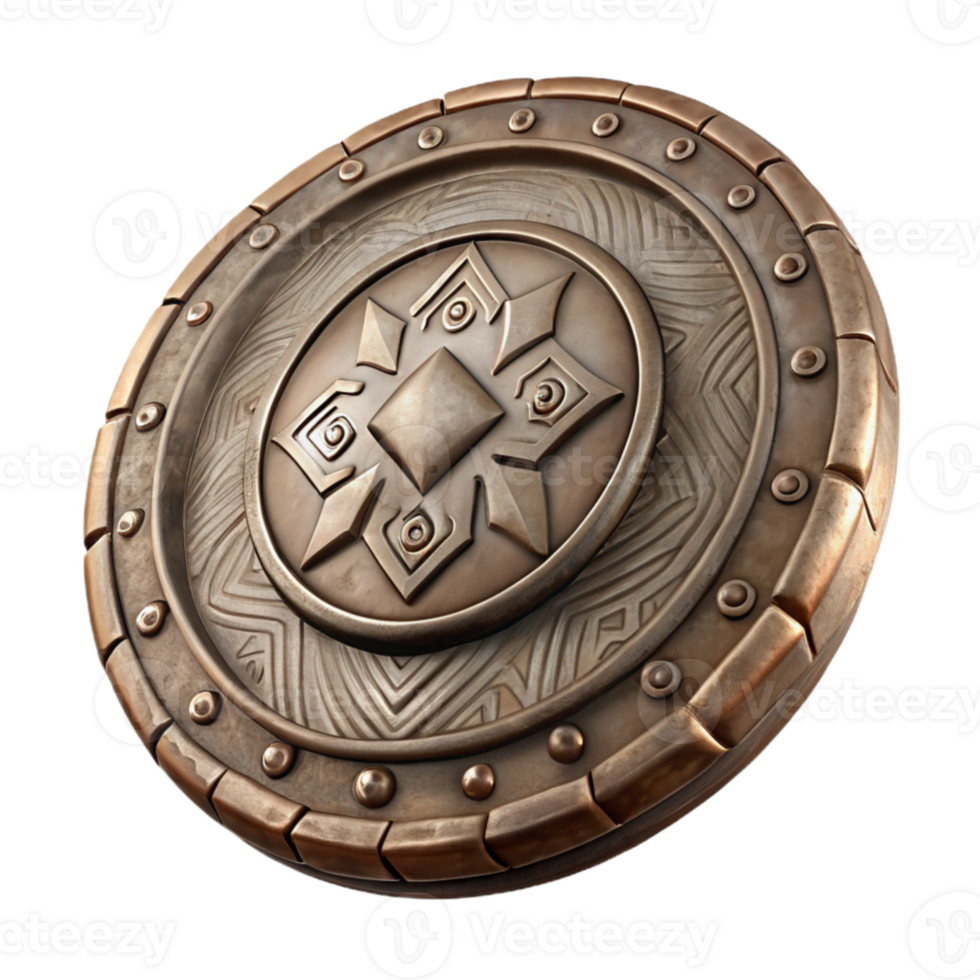 extraordinary vintage Ancient Coin Cutout with Detailed Engraving Transparent Background high quality png