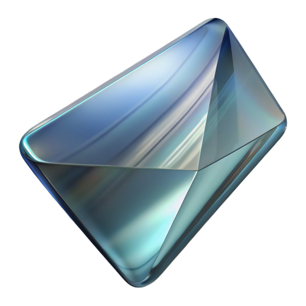 vibrant creative Angled Glass Surface with Distorted Reflection Isolated png