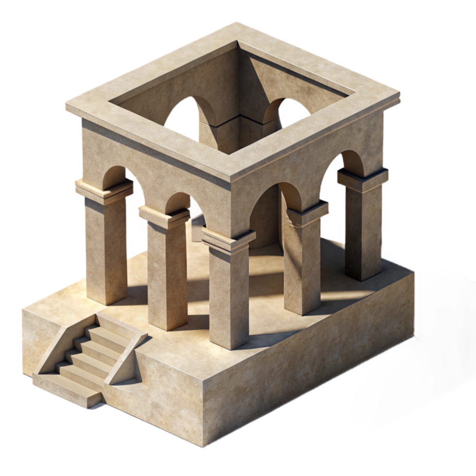 magnificent vintage Architectural Shadow Play Cutout Transparent Background genuine png