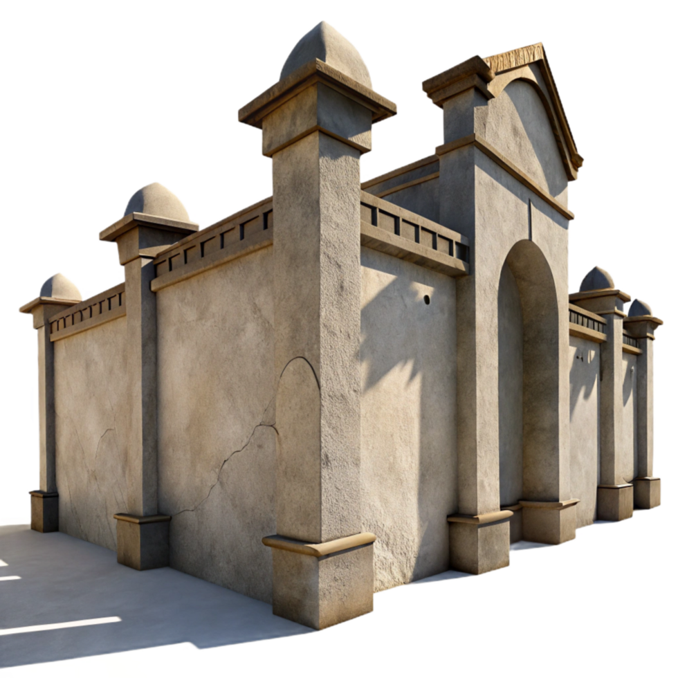 stunning classic Architectural Shadows on Wall Isolated premium png