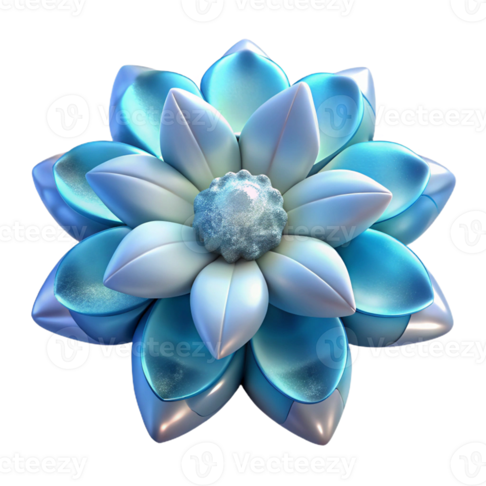 serene modern Arctic Flower Cutout on Transparent Background genuine png