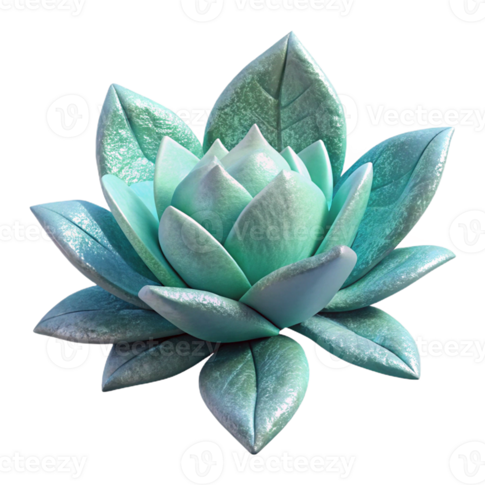 impressive classic Arctic Flower with Frozen Leaves Cutout Isolated exclusive png