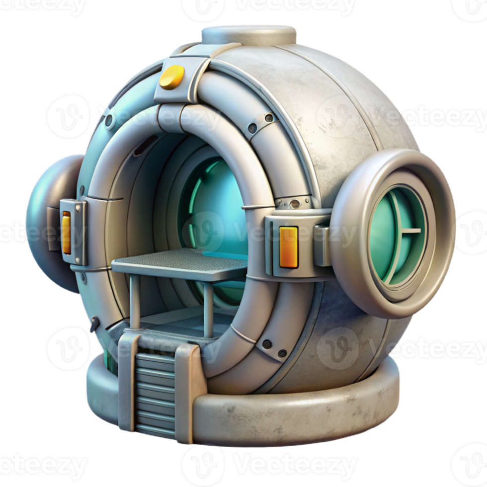 beautiful classic Artificial Gravity Chamber Illustration Isolated professional png