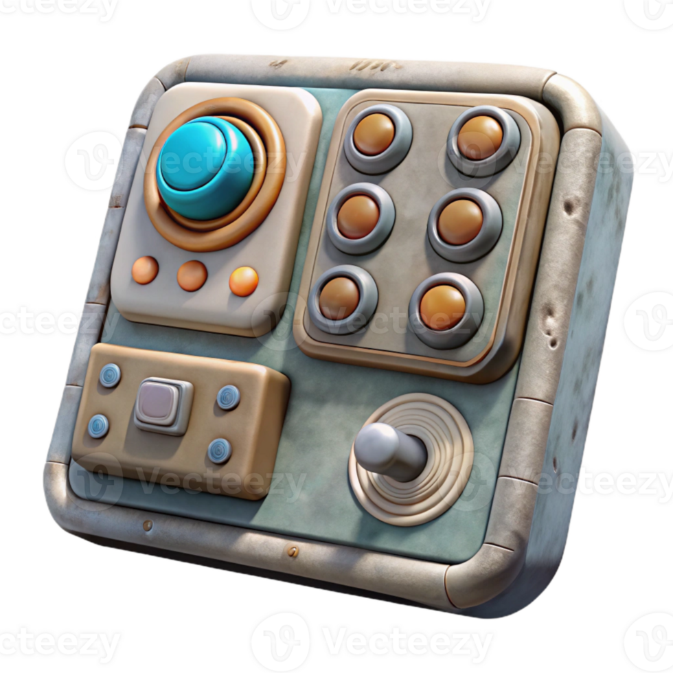 elegant modern Artificial Gravity Control Panel Isolated authentic png