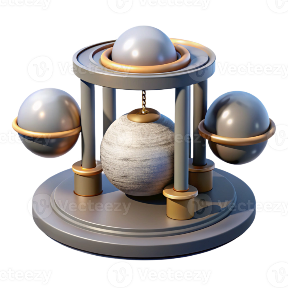 vibrant minimalist Artificial Gravity System Illustration Isolated original png