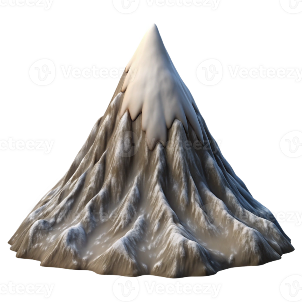 beautiful modern Ascending Mountain Peak Cutout with Detailed Ridges authentic png